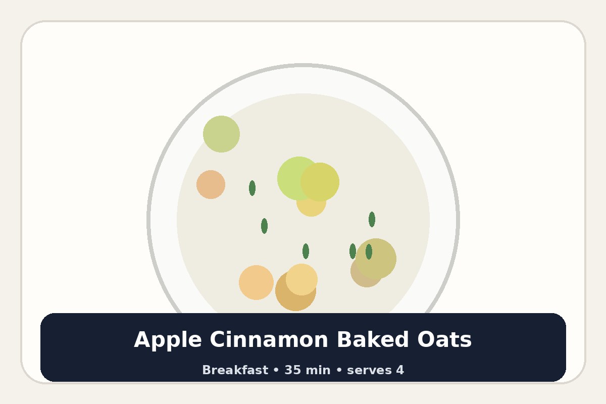 Apple Cinnamon Baked Oats