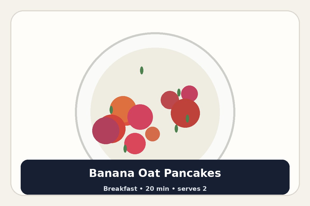 Banana Oat Pancakes