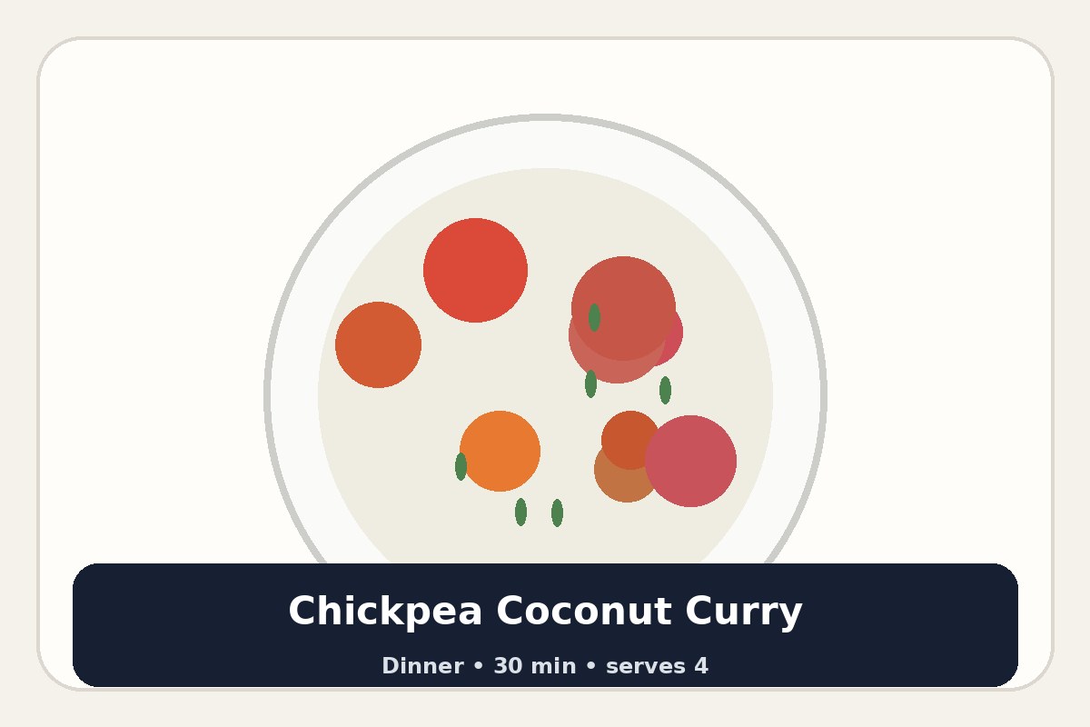 Chickpea Coconut Curry