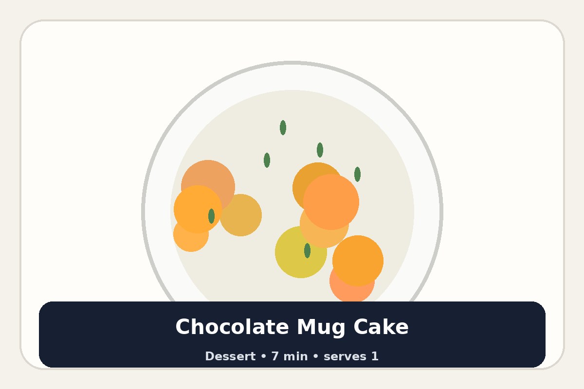 Chocolate Mug Cake