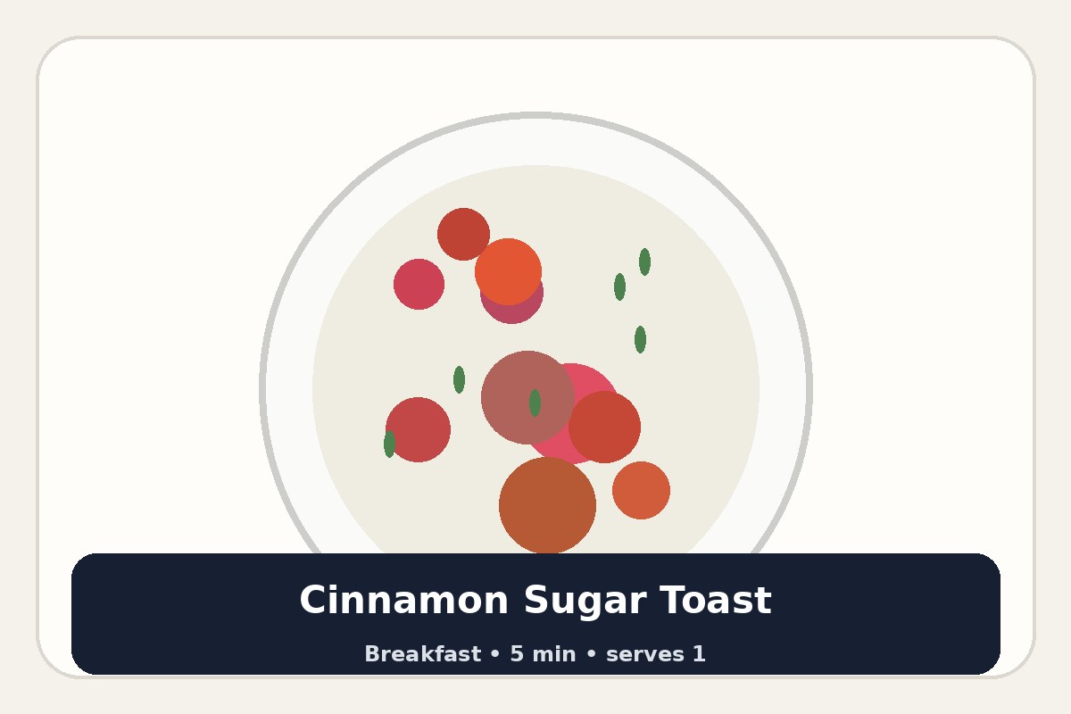 Cinnamon Sugar Toast