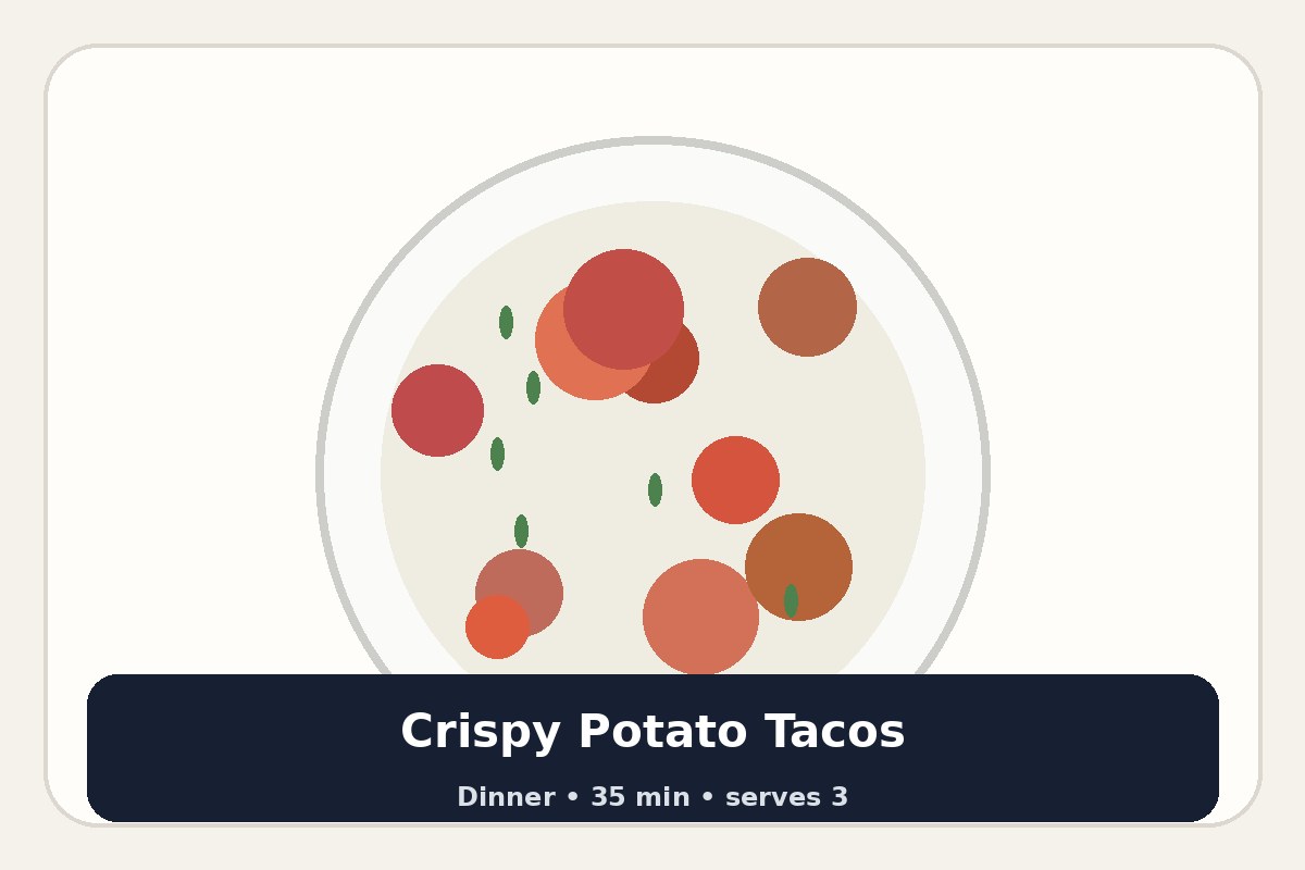 Crispy Potato Tacos