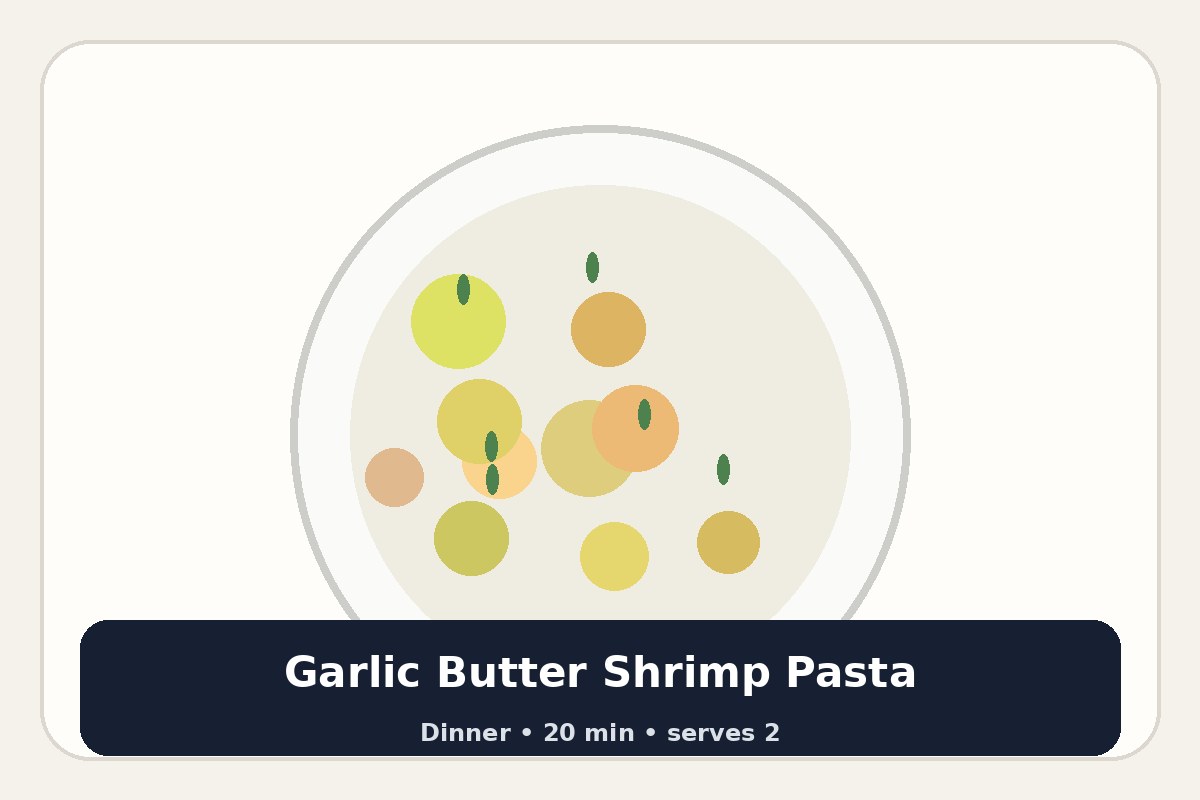 Garlic Butter Shrimp Pasta