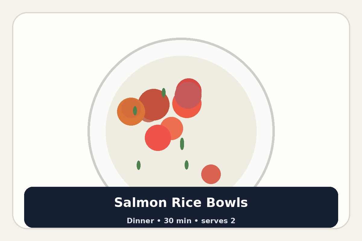 Salmon Rice Bowls