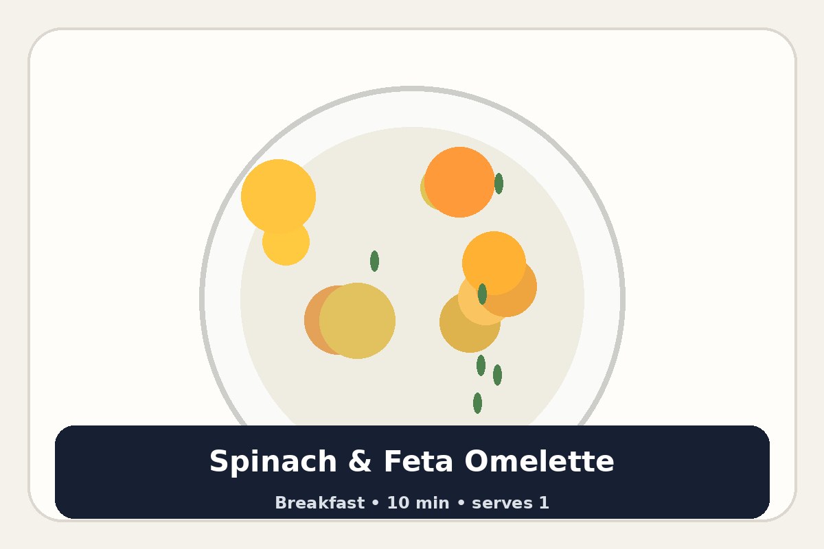Spinach & Feta Omelette
