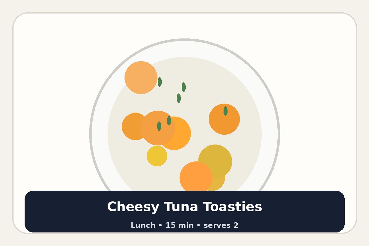 Cheesy Tuna Toasties